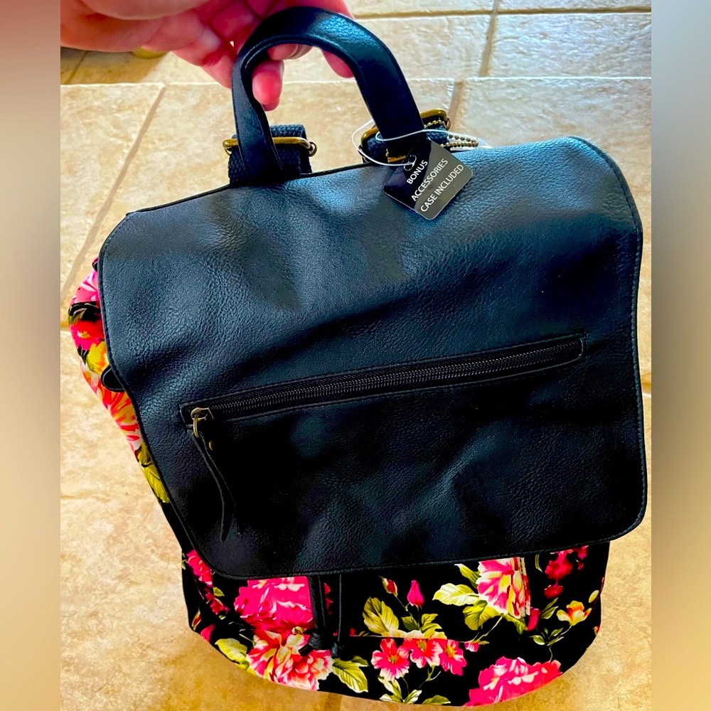 NEW MADDEN GIRL Large Floral Backpack.